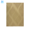 GO-W071 5 mm 8 mm Panneau mural MDF en stratifié en or 3D interne MDF